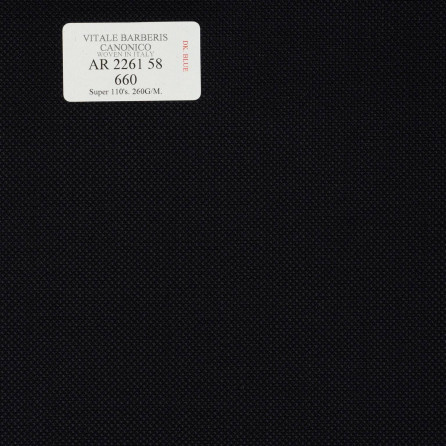 AR 2261 58 CANONICO - 100% Wool - Đen Trơn